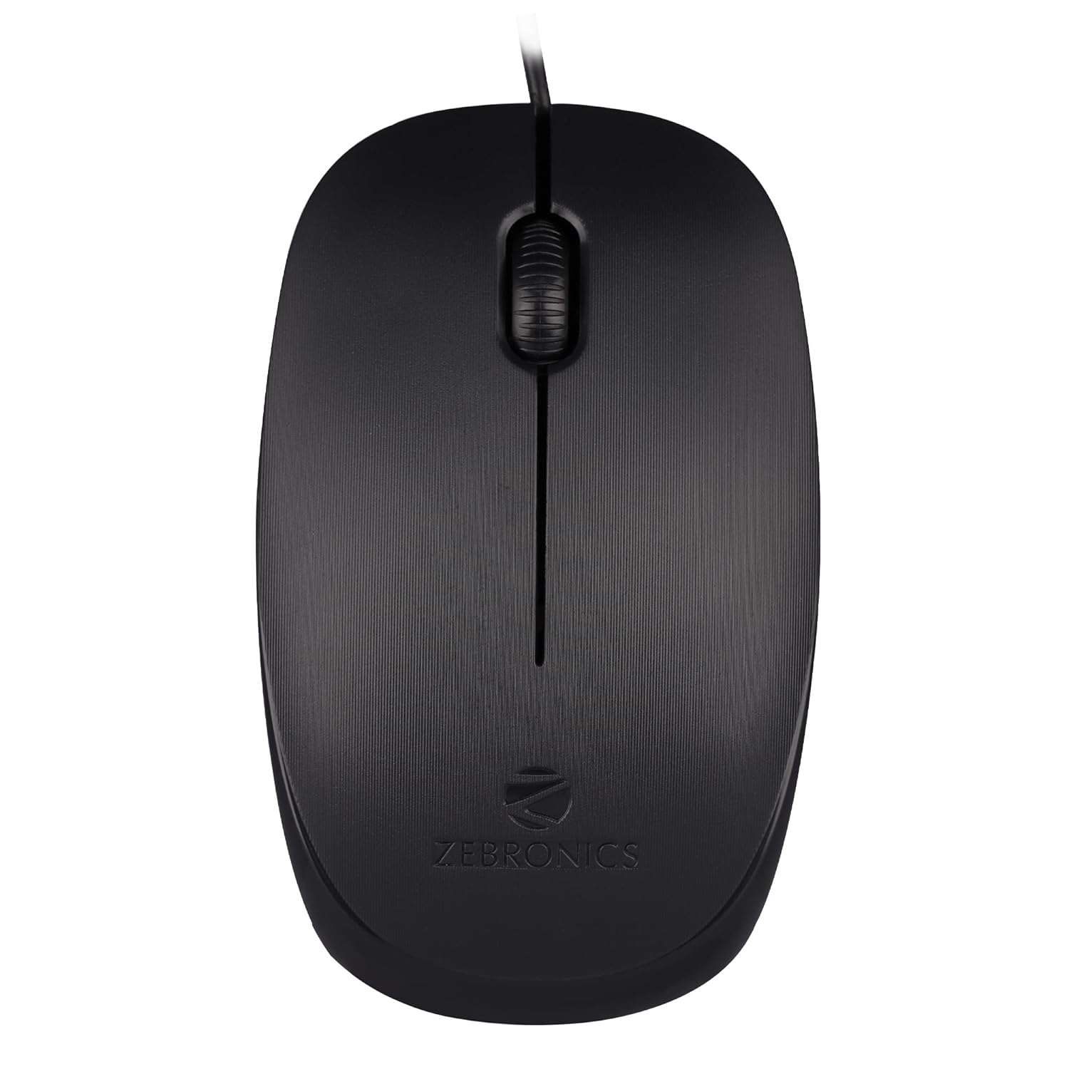 Zebronics Zeb-Power Wired USB Mouse, 3-Button, 1200 DPI Optical Sensor, Plug & P