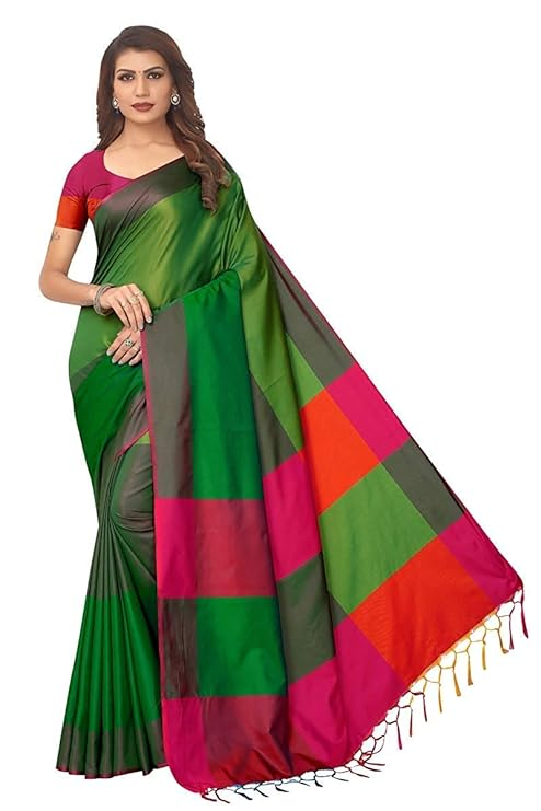 Womens Cotton Silk Saree