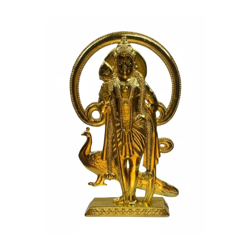 Lord Murugan Idol with Peacock