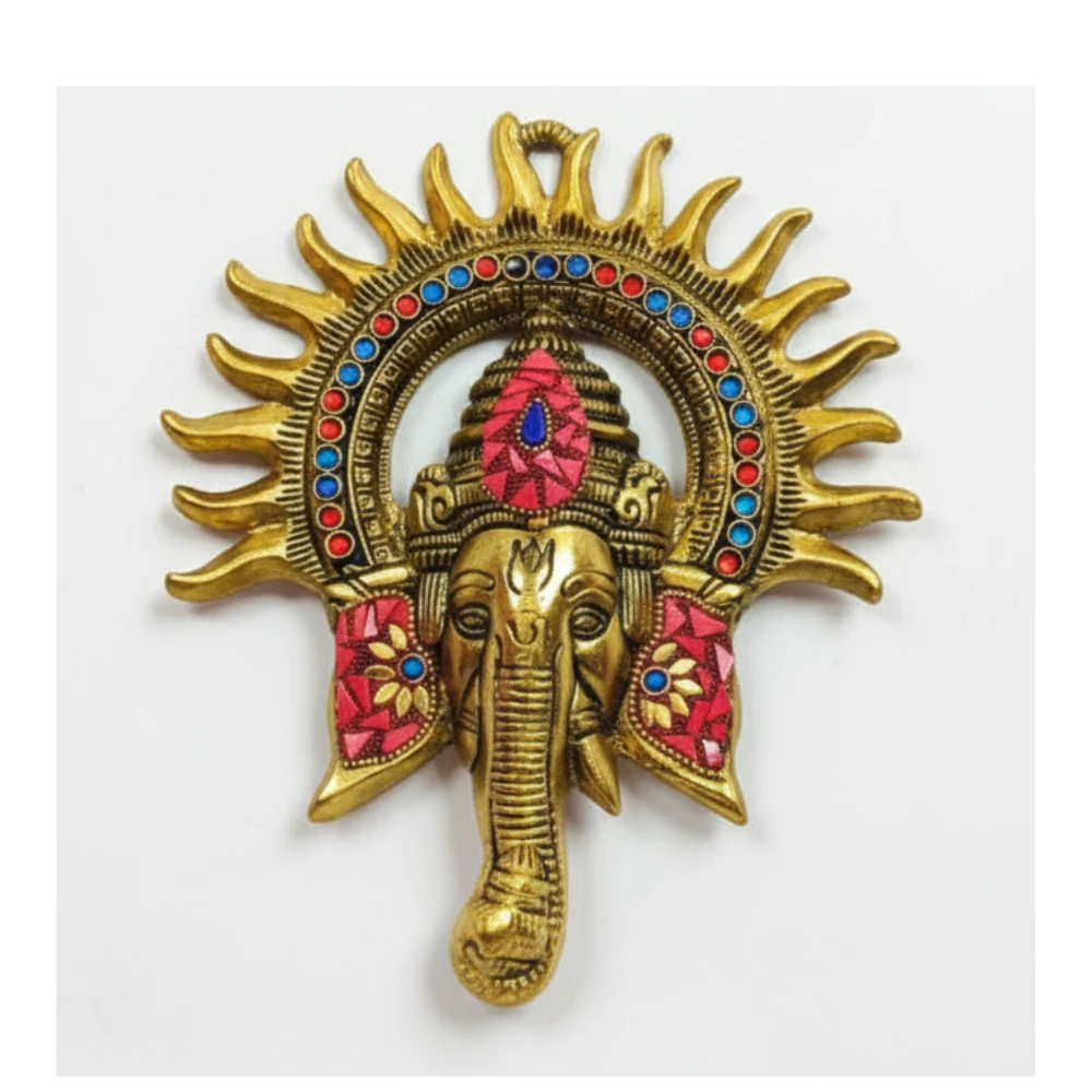 Golden Ganesha Wall Decor
