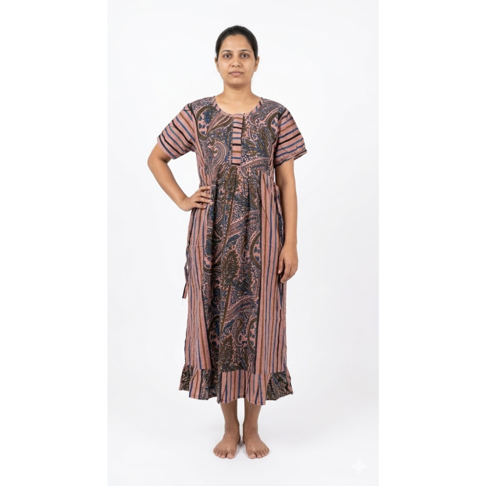 Women’s Paisley Print Cotton Nighty