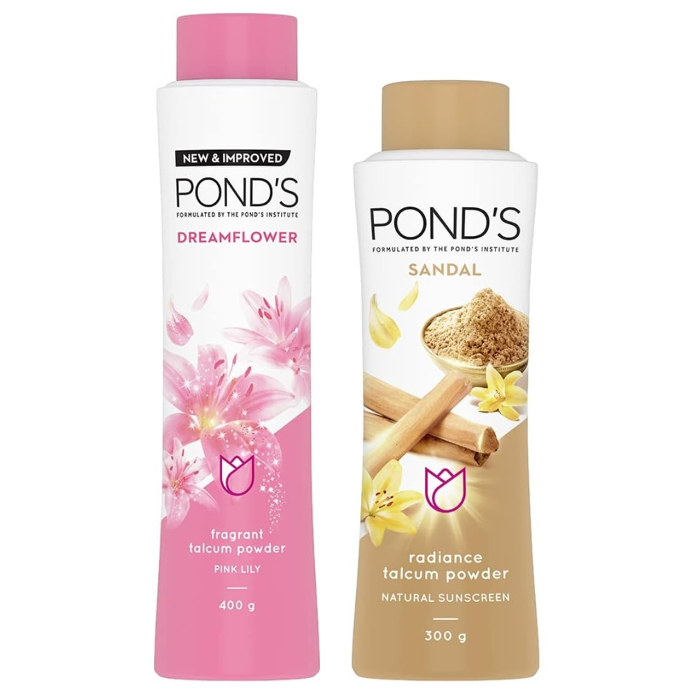 Pond`s Sandal Radiance Talcum Powder Natural Sunscreen