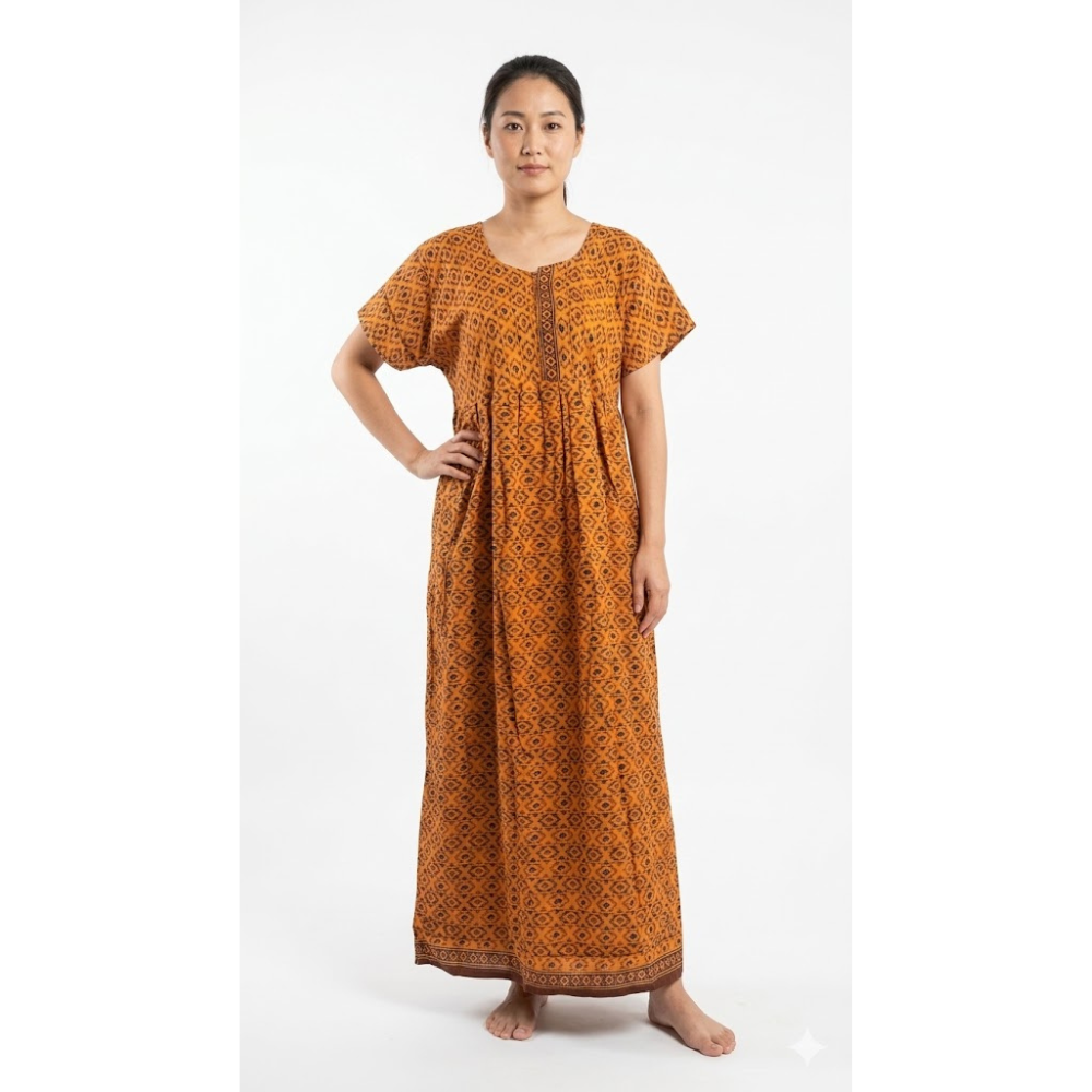 Boho printed maxi dress