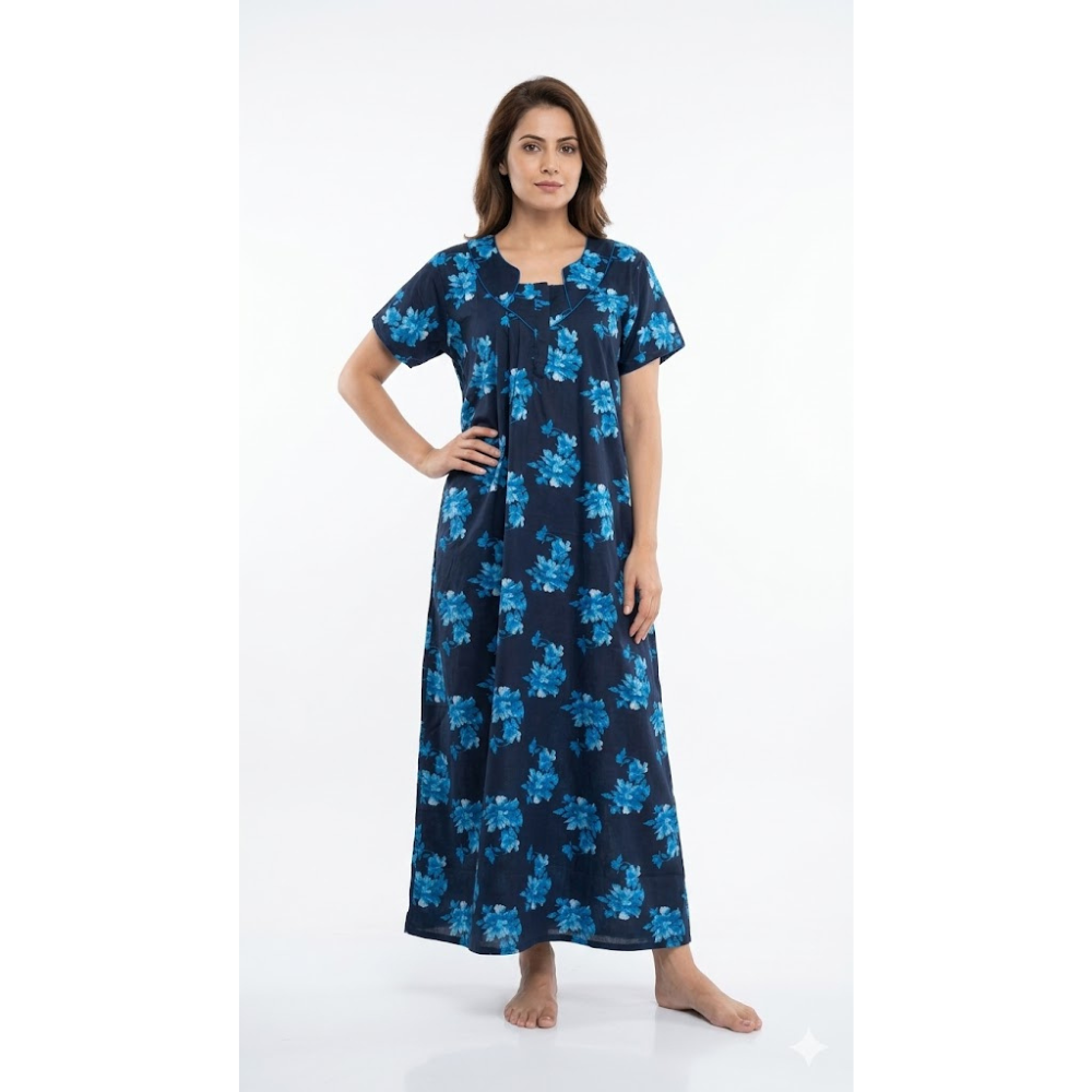 Azure Bloom Lounge Dress