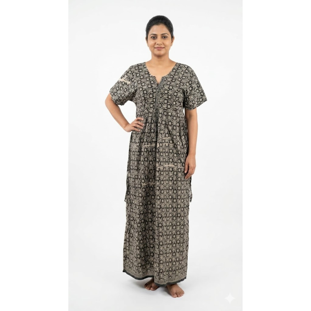 Rustic Tribal Pattern Long Dres