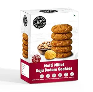THE DOUGH CORNER Healthy Multi Millet Kaju Badam Cookies