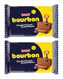 BakeMate Bourbon Chocolate Flavoured Cream Biscuits
