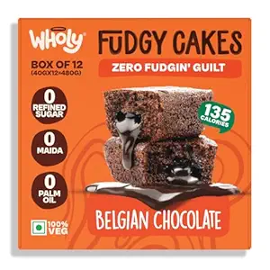 Wholy Belgian Chocolate Fudgy Center Filled Eggless Cake
