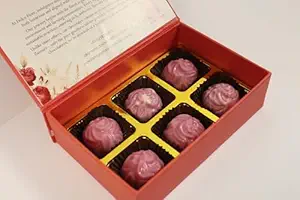 Dolce Fiore Ruby Raspberry Bonbon Handcrafted Ruby Chocolate Truffles with Delic